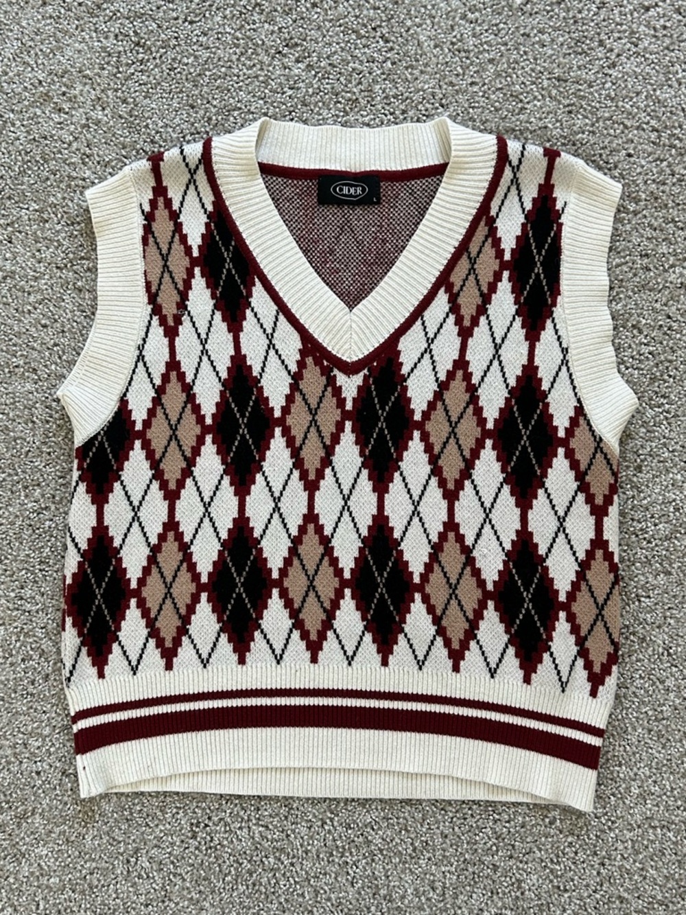 argyle sweater vest